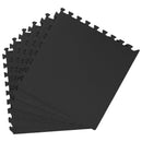 vidaXL Medence aljzat 24 pcs Fekete 8,64 m² EVA Hab