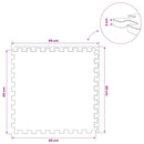 vidaXL Medence aljzat 24 pcs Szürke 8,64 m² EVA Hab