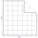 vidaXL Takaró szett 3 db Fehér Bambusz rost