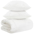 vidaXL Takaró szett 3 db Fehér Bambusz rost