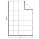 vidaXL Takaró szett 3 db Fehér Bambusz