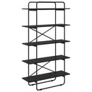 vidaXL Könyvespolc 5 szintes 100 x 35 x 175,5 cm Szerelt Fa