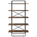 vidaXL Könyvespolc 5 szintes 100 x 35 x 175,5 cm PB Füstös Tölgy