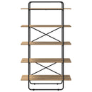 vidaXL Könyvespolc 5 szintes 100 x 35 x 175,5 cm PB Kézműves Tölgy