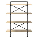 vidaXL Könyvespolc 4 szintes 100 x 35 x 140 cm PB Sonoma Tölgy