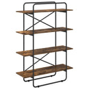 vidaXL Könyvespolc 4 szintes 100 x 35 x 140 cm PB Füstös Tölgy