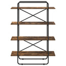 vidaXL Könyvespolc 4 szintes 100 x 35 x 140 cm PB Füstös Tölgy