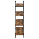 vidaXL Könyvespolc 4 szintes 100 x 35 x 140 cm PB Füstös Tölgy