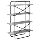 vidaXL Könyvespolc 4 szintes 100 x 35 x 140 cm PB Szürke Sonoma