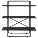 vidaXL Könyvespolc 3 szintes 100 x 35 x 105 cm PB Fekete Tölgy