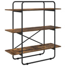 vidaXL Könyvespolc 3 szintes 100 x 35 x 105 cm PB Füstös Tölgy