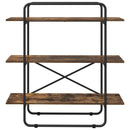 vidaXL Könyvespolc 3 szintes 100 x 35 x 105 cm PB Füstös Tölgy