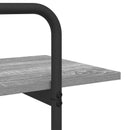 vidaXL Könyvespolc 3 szintes 100 x 35 x 105 cm PB Szürke Sonoma