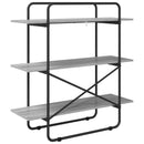 vidaXL Könyvespolc 3 szintes 100 x 35 x 105 cm PB Szürke Sonoma