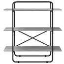 vidaXL Könyvespolc 3 szintes 100 x 35 x 105 cm PB Szürke Sonoma