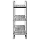 vidaXL Könyvespolc 3 szintes 100 x 35 x 105 cm PB Szürke Sonoma
