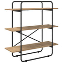 vidaXL Könyvespolc 3 szintes 100 x 35 x 105 cm PB Kézműves Tölgy