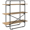 vidaXL Könyvespolc 3 szintes 100 x 35 x 105 cm PB Kézműves Tölgy