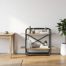 vidaXL Könyvespolc 2 szintes 100 x 35 x 70 cm PB Sonoma Tölgy