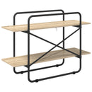 vidaXL Könyvespolc 2 szintes 100 x 35 x 70 cm PB Sonoma Tölgy