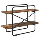 vidaXL Könyvespolc 2 szintes 100 x 35 x 70 cm PB Füstös Tölgy