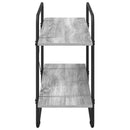 vidaXL Könyvespolc 2 szintes 100 x 35 x 70 cm PB Szürke Sonoma
