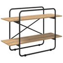 vidaXL Könyvespolc 2 szintes 100 x 35 x 70 cm PB Kézműves Tölgy