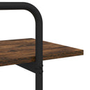 vidaXL Könyvespolc 5 szintes 80 x 35 x 175,5 cm PB Füstös Tölgy