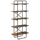 vidaXL Könyvespolc 5 szintes 80 x 35 x 175,5 cm PB Füstös Tölgy
