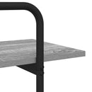 vidaXL Könyvespolc 4 szintes 80 x 35 x 140 cm PB Szürke Sonoma