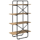 vidaXL Könyvespolc 4 szintes 80 x 35 x 140 cm PB Kézműves Tölgy