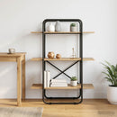 vidaXL Könyvespolc 3 szintes 80 x 35 x 105 cm PB Kézműves Tölgy