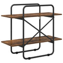 vidaXL Könyvespolc 2 szintes 80 x 35 x 70 cm PB Füstös Tölgy