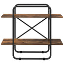 vidaXL Könyvespolc 2 szintes 80 x 35 x 70 cm PB Füstös Tölgy