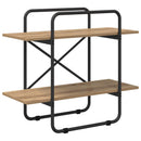 vidaXL Könyvespolc 2 szintes 80 x 35 x 70 cm PB Kézműves Tölgy