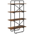 vidaXL Könyvespolc 4 szintes 60 x 35 x 140 cm PB Füstös Tölgy