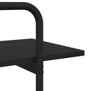 vidaXL Könyvespolc 3 szintes 60 x 35 x 105 cm PB Fekete Tölgy