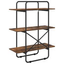 vidaXL Könyvespolc 3 szintes 60 x 35 x 105 cm PB Füstös Tölgy