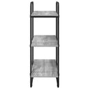 vidaXL Könyvespolc 3 szintes 60 x 35 x 105 cm PB Szürke Sonoma