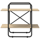 vidaXL Könyvespolc 2 szintes 60 x 35 x 70 cm PB Sonoma Tölgy