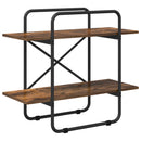 vidaXL Könyvespolc 2 szintes 60 x 35 x 70 cm PB Füstös Tölgy