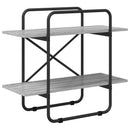 vidaXL Könyvespolc 2 szintes 60 x 35 x 70 cm PB Szürke Sonoma