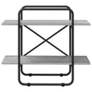 vidaXL Könyvespolc 2 szintes 60 x 35 x 70 cm PB Szürke Sonoma