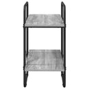 vidaXL Könyvespolc 2 szintes 60 x 35 x 70 cm PB Szürke Sonoma