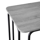 vidaXL Étkezőasztal 100 x 50 x 75 cm Szerelt Fa Szürke Sonoma