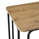 vidaXL Étkezőasztal 100 x 50 x 75 cm Szerelt Fa Kézműves Tölgy