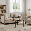 vidaXL Dohányzóasztal Antik Fa 59 x 59 x 45 cm Szerelt Fa