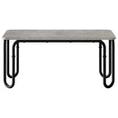 vidaXL Dohányzóasztal Betonszürke 79,5 x 40 x 36 cm Szerelt Fa