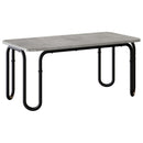 vidaXL Dohányzóasztal Betonszürke 100 x 50 x 45 cm Szerelt Fa