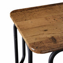 vidaXL Dohányzóasztal Antik Fa 100 x 50 x 45 cm Szerelt Fa